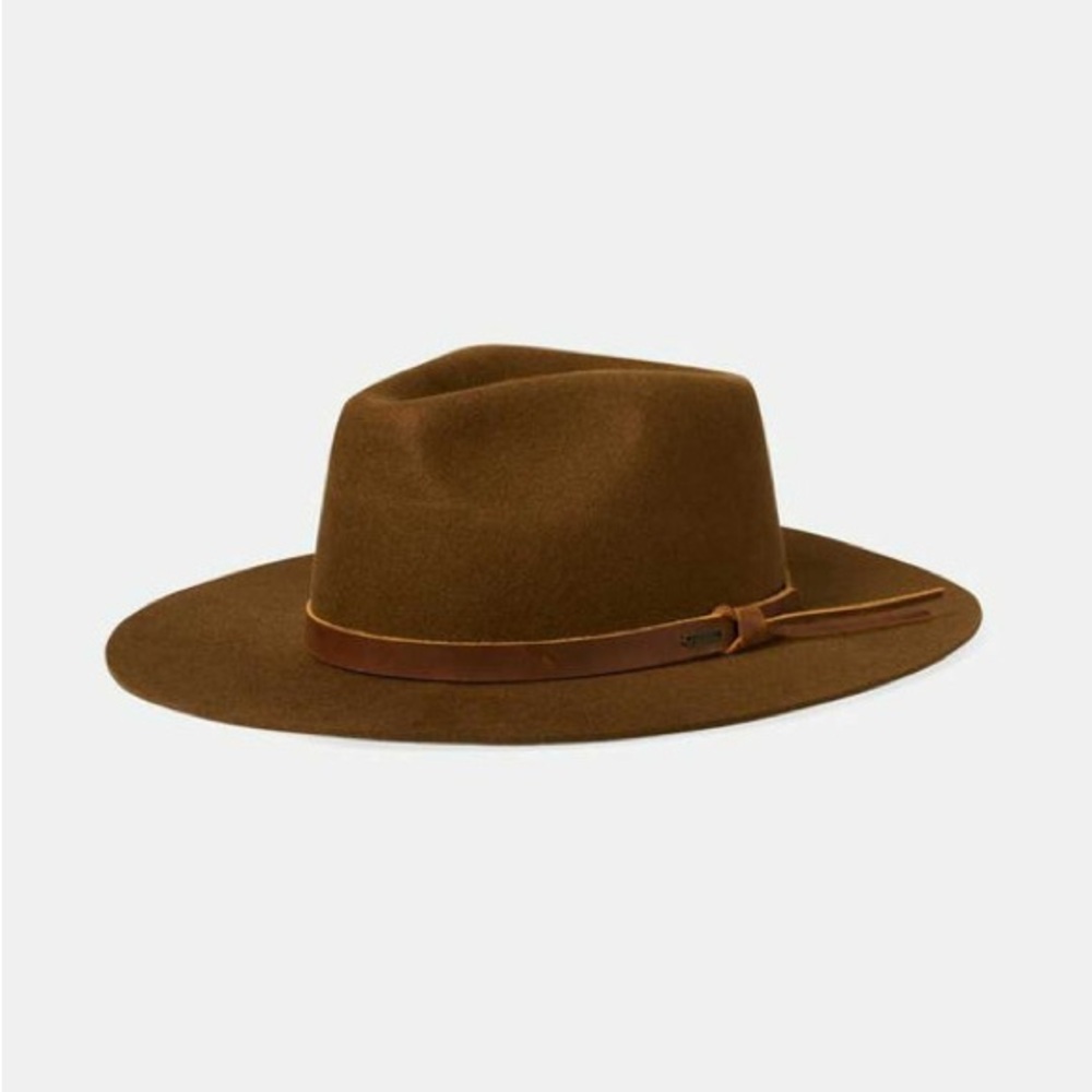 Brixton Field Proper Hat Brown/Coffee - XS wide brim